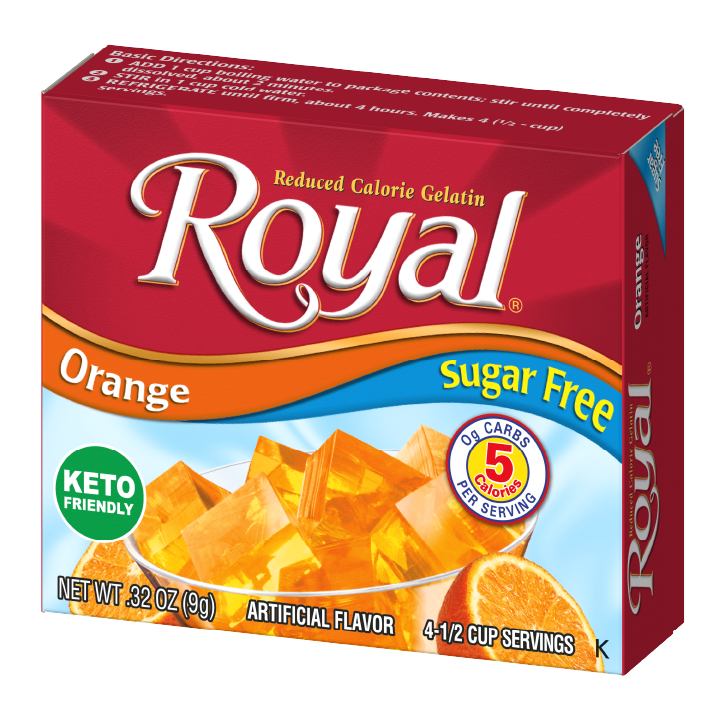 Royal Gelatin – Orange Sugar Free 0.32 oz