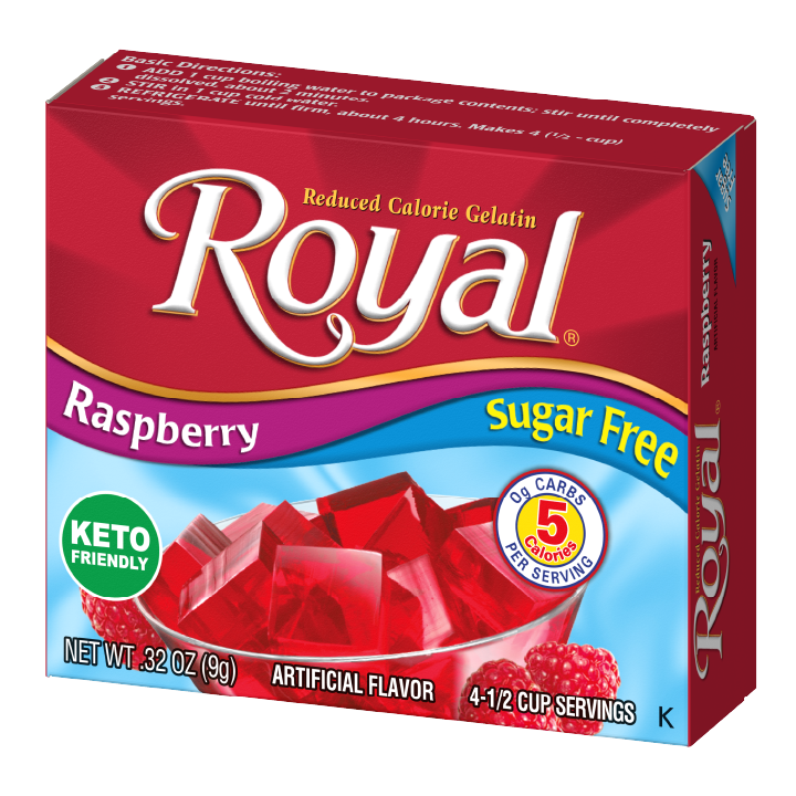 Royal Gelatin – Raspberry Sugar Free 0.32 oz