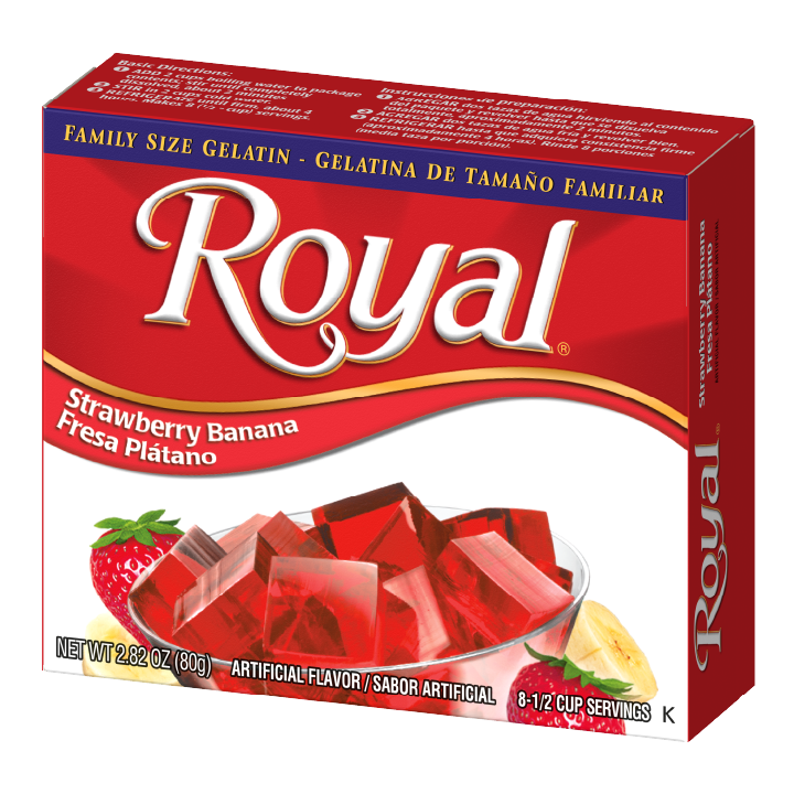 Royal Gelatin – Strawberry Banana 2.8 oz