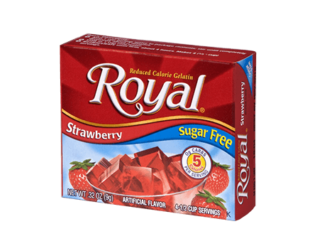 Royal Gelatin – Strawberry Sugar Free 0.32 oz
